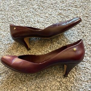 Etienne Aigner Elegant Burgundy Heels